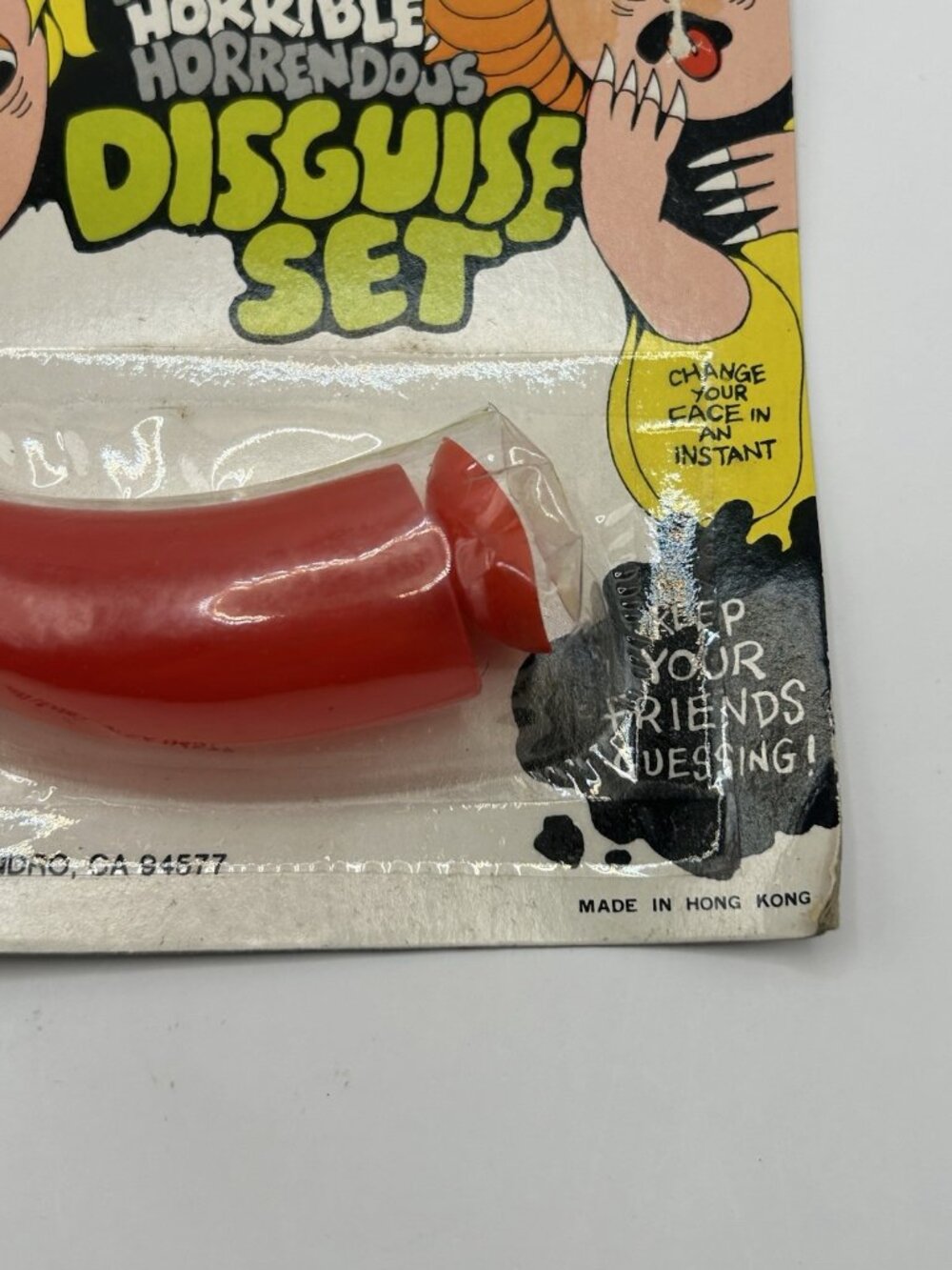 Vintage Behrendt Horn Red Disguise Set New Old Stock Halloween Devil Horn Vntg - Picture 4 of 7